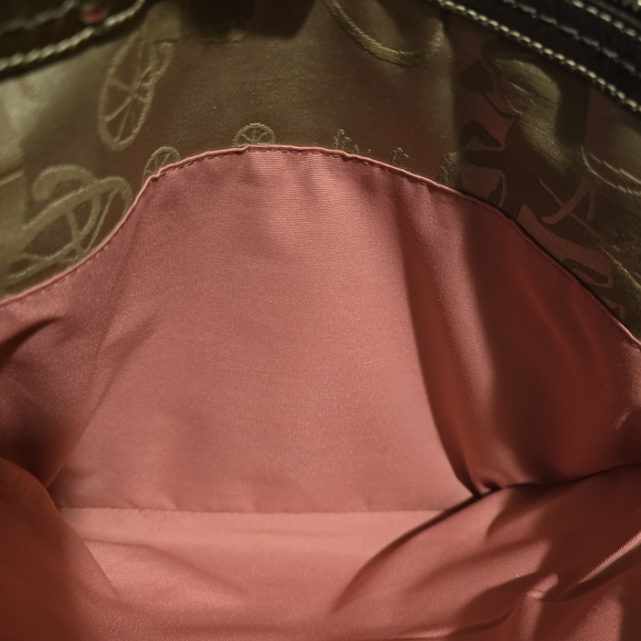 Coach Brown Sateen Shoulder Bag - Picture 6 of 7